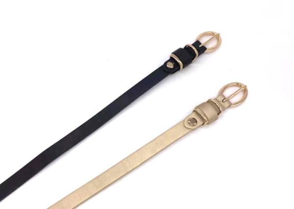 Alloy Buckle Women Skinny 1.5cm PU Casual Dress Belt