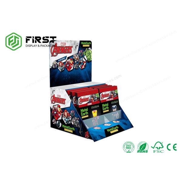 Гофрированная таможня печатания 4C CYMK повторно использовала коробки дисплея картона встречные с УЛЬТРАФИОЛЕТОВЫМ покрытием