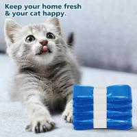 Bolsas para excrementos de bandeja sanitaria para gatos de alta resistencia con cordón, gruesas y grandes, bolsas para forro de arenero para gatos, recambios de arenero para gatos