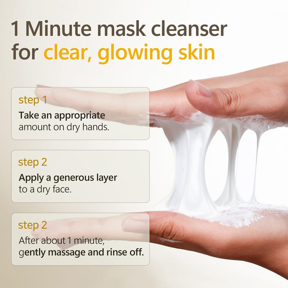 OEM ODM Korean own brand rice nicotinamide skin care facial mask facial cleanser deep cleansing exfoliating brightening skin care cleanser