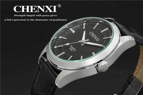 Zinc Alloy CE Rohs Nickle Free Quartz Watch Man Stainless Steel Case Leather Watch Unisex