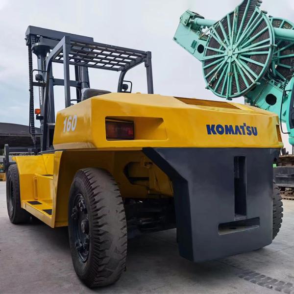 Farms 16 Ton Diesel Used Forklift Komatsu with 4m Lifting Height and Fork Width 150m