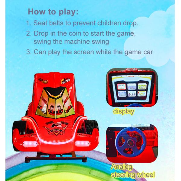 2021 new F1 outrun 3D racing cradle children's electric shopping mall kids game machine swing machine