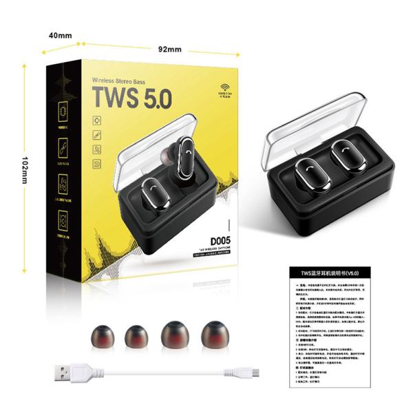 Dans-oreille stéréo Mini Wireless Earphone Kulakl K de Bluedio Tws Bluetooth de casque imperméable d'Audifonos