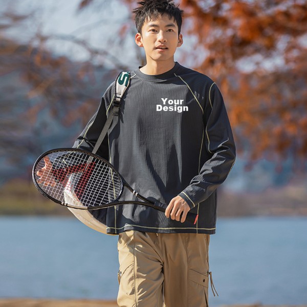 Quick Dry Antibacterial Tennis Golf Long Sleeve Knit Top | Custom OEM ODM Sport Tee