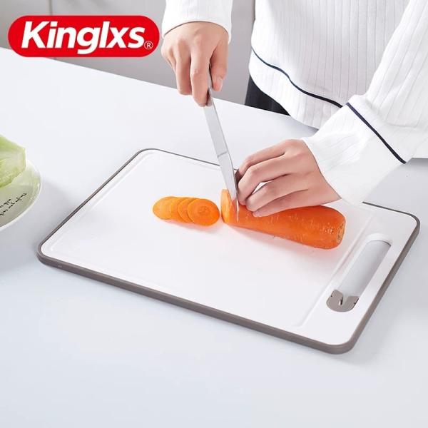 Creative Double-Sided Cutting Board Plastic Household Non-Slip Chopping Board Fruit Cutting Board Imitation Marble