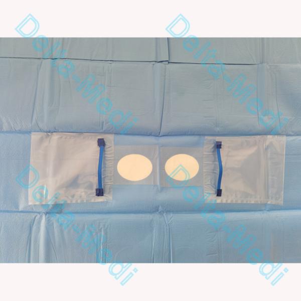 Sterilized Reinforced Fenestration Surgical Eye Drape With Pouch