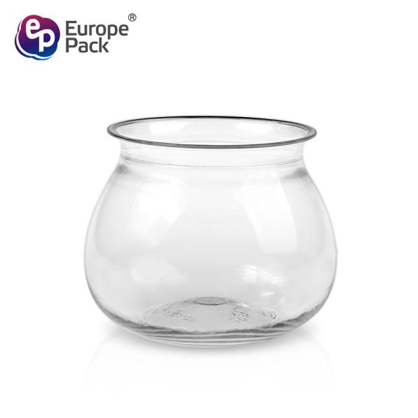 Custom printing plastic bubble tea cup disposable transparent plastic cup ice cream cup