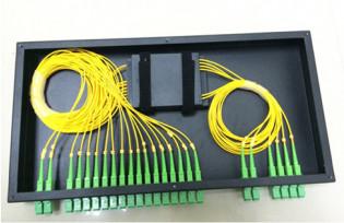 19 Inch Rack Mounted Splitter Box With SC APC PLC Fiber Splitter