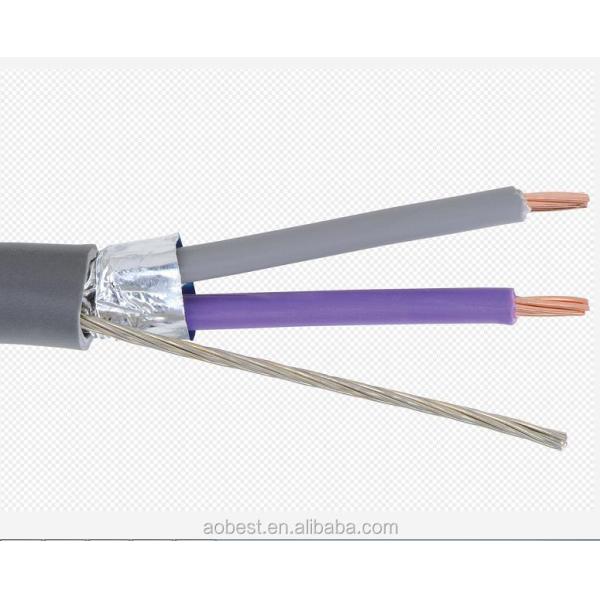 2020 XLPE Insulation 2 Core 18 AWG Shield Cable with Drain Wire Instrument Cable