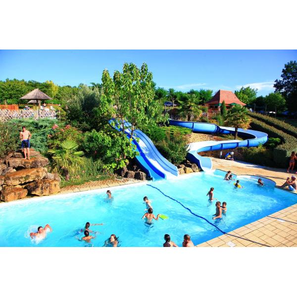 Amusement Park Facilities Aquatic Game Fiberglass Water Slide 1 Person Riders