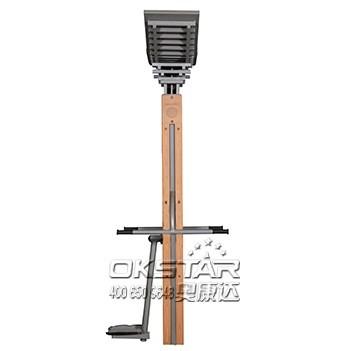 wooden street lamp outdoor fitness upper surfboard and hip twister