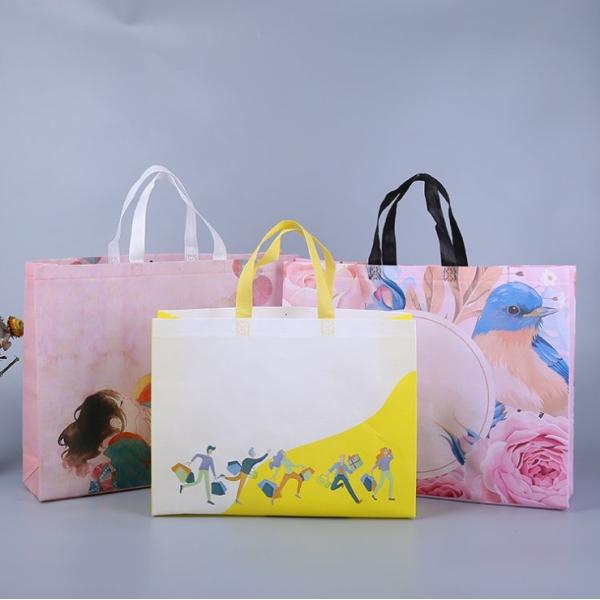 Foldable Non-woven Shopping Tote Bag Custom Packaging with Logo Portable Carrier