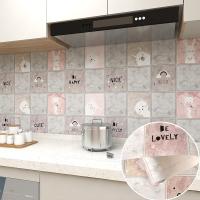 Self Adhesive White Brick Peel and Stick Mosaic Kitchen Backsplash Sticker Roll Size 0.60 M width *100M length