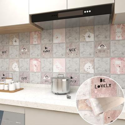 Self Adhesive White Brick Peel and Stick Mosaic Kitchen Backsplash Sticker Roll Size 0.60 M width *100M length