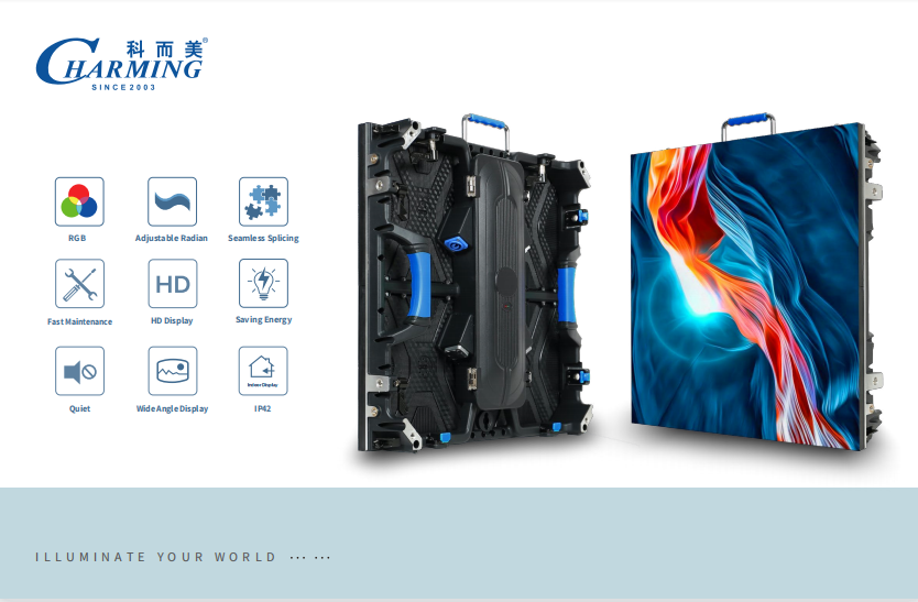 Крытый видео- AC приведенный 110V/220V 50 настенного дисплея P3.91/60HZ исправил экран