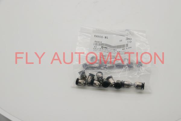 MALE CONNECTOR PUSH TO CONNECT FITTINGS ANTI-STATIC FLAME RETARDANT NICKEL PLATED BRASS - KAH SERIES KAH06-M5
