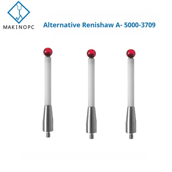 M4 Screw Ceramic Rod Stylus 6mm Ruby Head 3D Probe Edge Finder 50mm Replacement Makinopc Milling Machine Tools Accessories