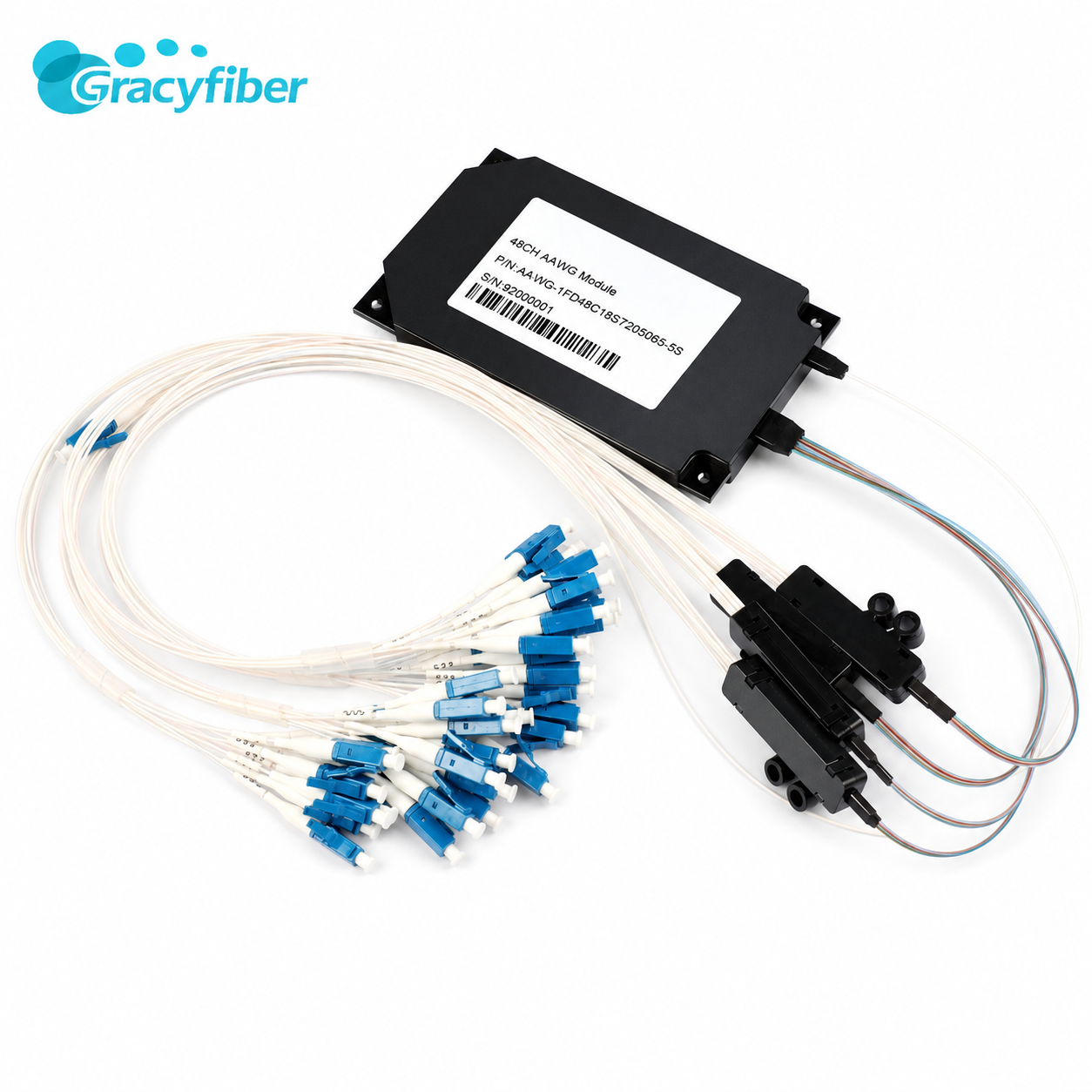 1525nm-1565nm Polarization Maintaining C Band DWDM Module 48CH 100G PM AAWG MUX DEMUX Metal Module