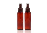Esvazie o tamanho plástico recarregável 100ml do pescoço da cor 24mm de Brown escuro das garrafas do pulverizador
