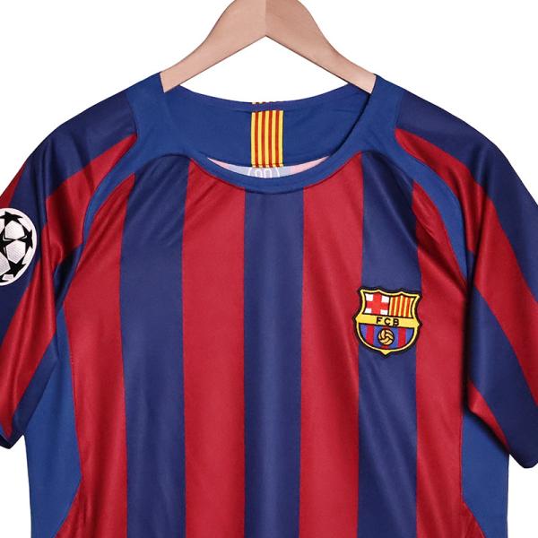Barcelona 2005-2006 Season No. 10 Home Retro Jersey Supports Group Customization