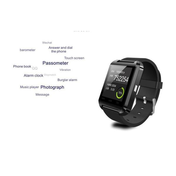 Women men HD Touch Screen Android Wrist Watch Healthy life 1.44 inch MTK6261 U8 Bluetooth Smart Watch