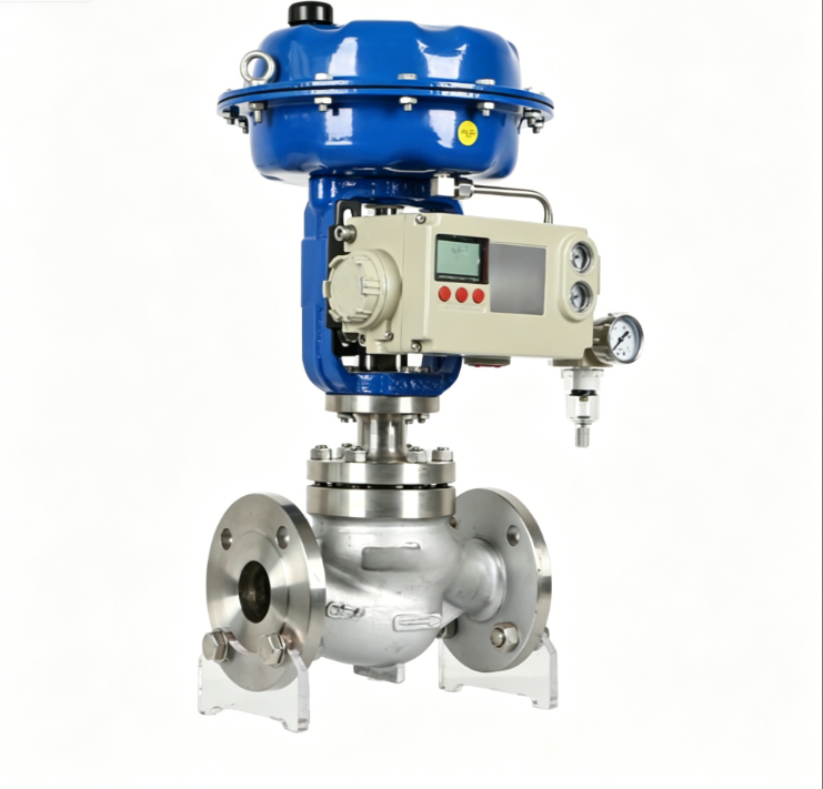 Explosion Proof Pneumatic Diaphragm Regulating Valve Stainless Steel Flange Control Valve for Chemical Heating Pipeline