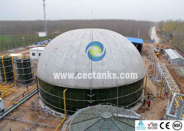 9001:2008 instalado rápido dobro do ISO do tanque de armazenamento do biogás da membrana do PVC