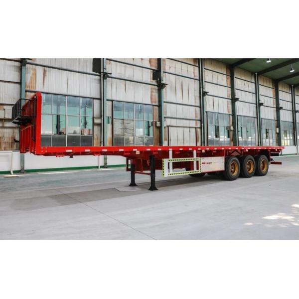 Multi Axle Low Bed Semi Trailer 60 80 100 Tons Lowboy Truck Semi Trailer High Strenth