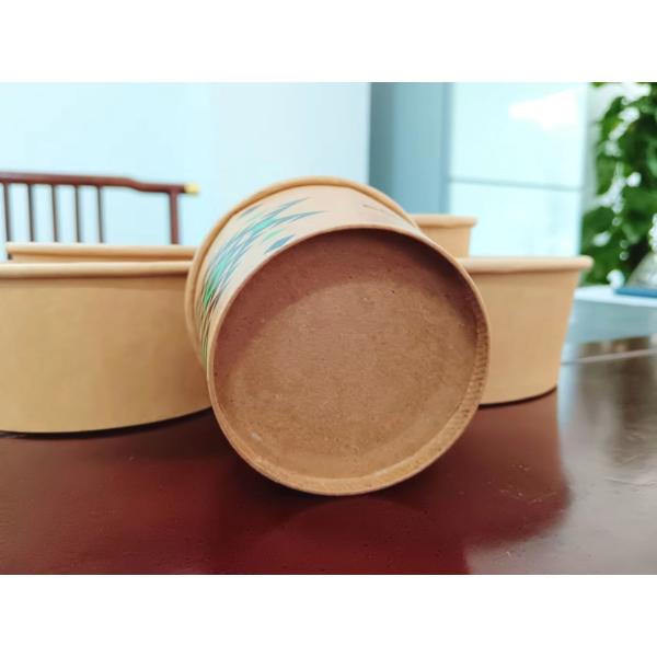 Disposable Customized Logo Kraft Paper Food Container with Return refunds Guarantee