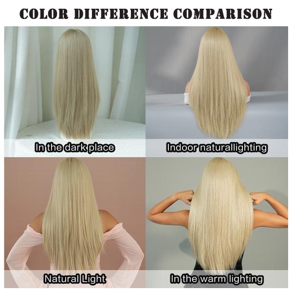 Fashion Long Straight Hair Blonde Synthetic Wigs For Women