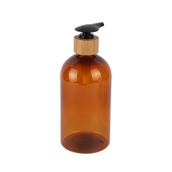 200ml 300ml 500ml Cosmetic Lotion Bottle 7oz 10oz 16oz Refillable Amber PET Lotion Bottle