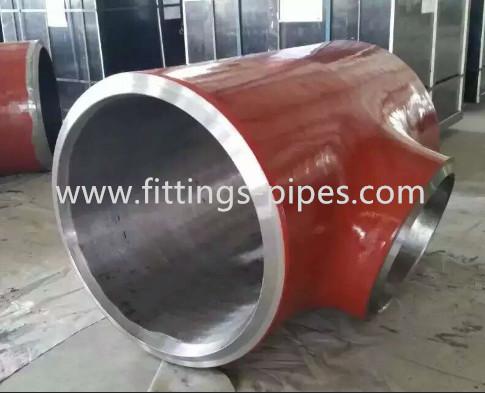 Black Painting Carbon Steel Pipe Tee Fittings 15crmo CE Certificate