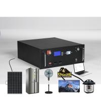Batterie au lithium-ion montée sur un rack de 10 kWh à 40 kWh pour système de stockage d'énergie solaire à domicile