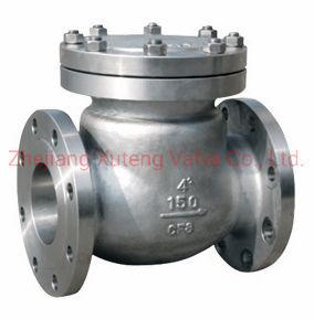 Metal Seal Stainless Steel Flange Swing Check Valve Pn16 H44W for Marine Applications