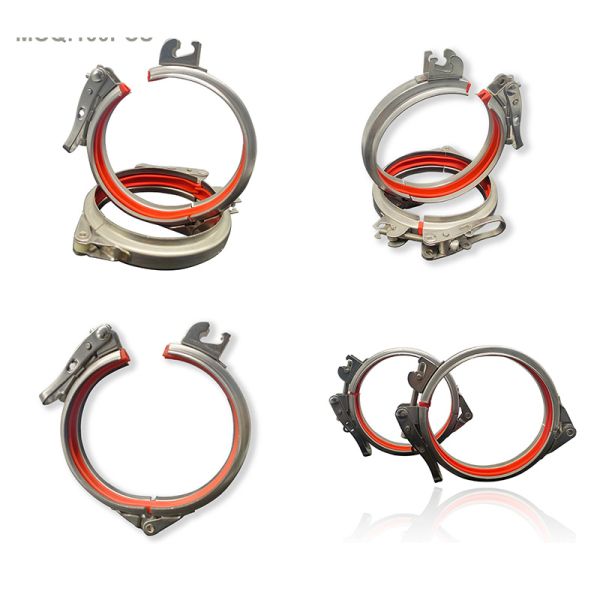 Spring Hose Clamp Adjustable Pipe Hose Clamp Quick Release Round Duct Clamp Rapid Lock Ring