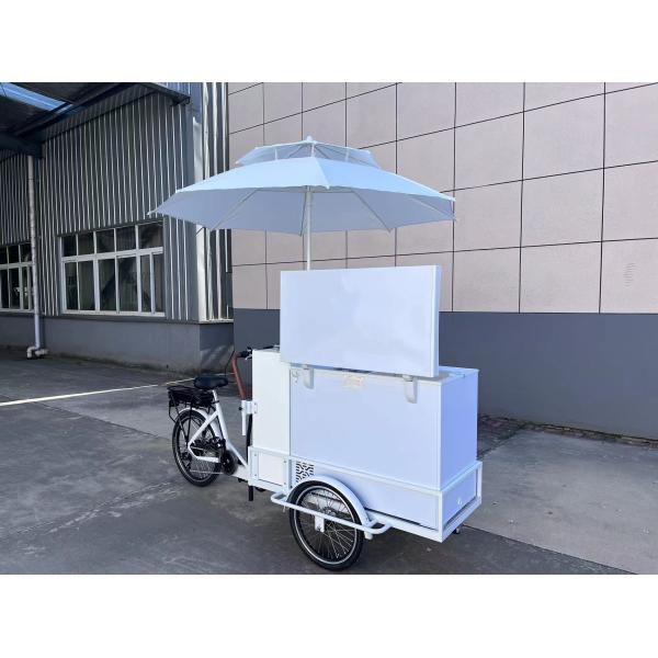 Ice Cream Cabinet Three Wheel Bike Restaurant Retail 200L Electric Ice Cream Bicycle Freezer