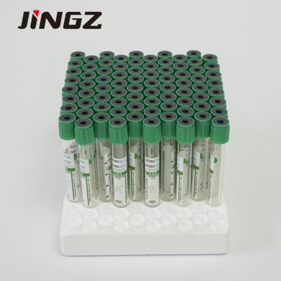 13*75mm Green Top Lithium Heparin Tube 4 Ml Blood Tubes For Biochemical Tests