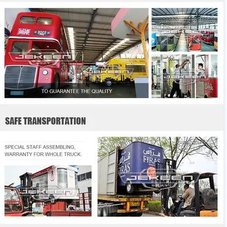 Eco Friendly Food Truck Mobile Food Bus Electric Fast Snack