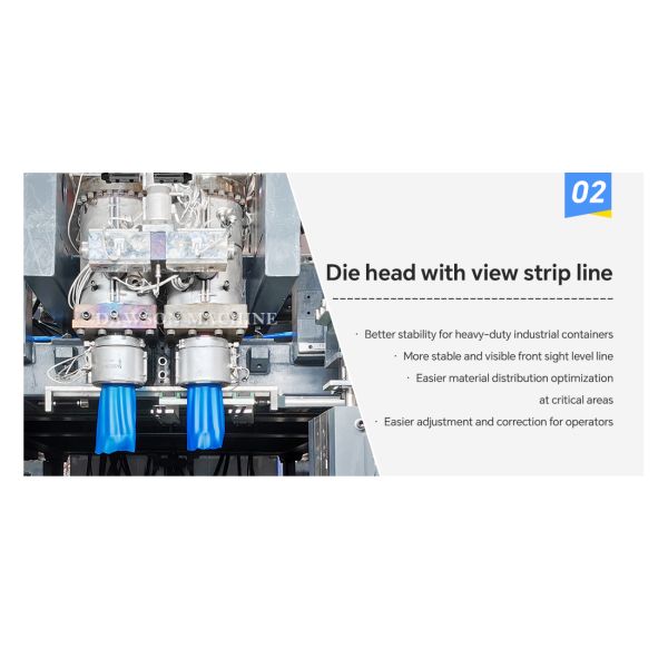 Automatic DSB90II Double Station Blow Molding Machine with Triple Screw for 5L Containers