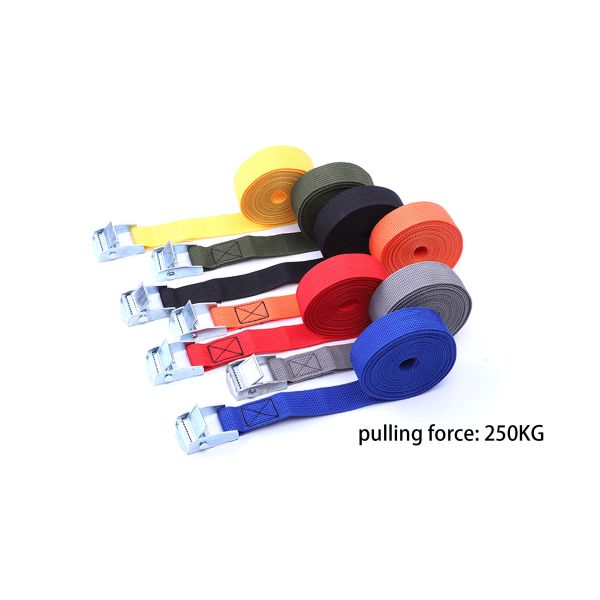 DANSKY Custom Size Lashing Strap Polyester Ratchet Strap with Cam Buckle Retractable Ratchet Tie Down