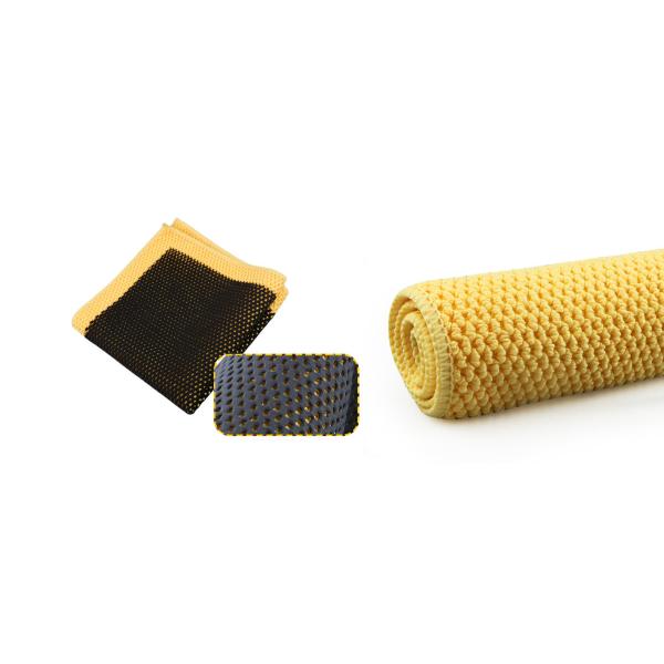 2mm Thickness Microfiber Yellow Car Clay Towel In King Point Grade