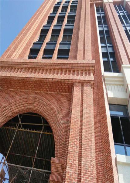 3D Brick Veneer , Indoor Brick Wall Tiles For Hospital / University with very antique type shape