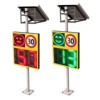 Radar solaire Détective de la vitesse Signe d'avertissement de la circulation Signes clignotants de limite de vitesse