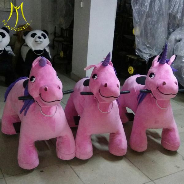 Hansel  shopping mall animal electric ride on walking plush unicorn ride in mall coin ride
