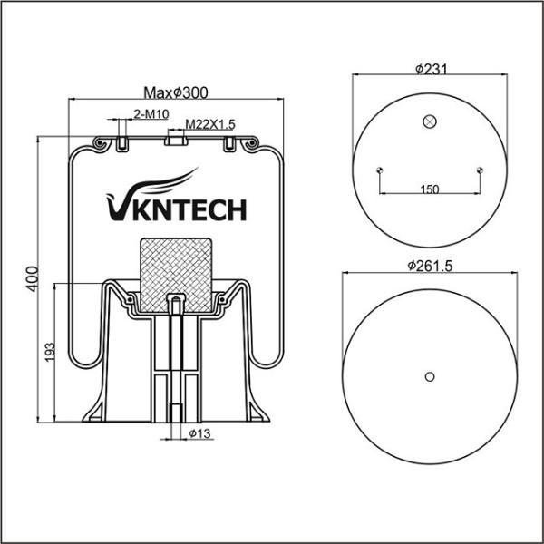 Весна воздуха 2198334 1T15MPW-9 тележки Contitech 4157NP03 Scania Goodyear 1R11-749