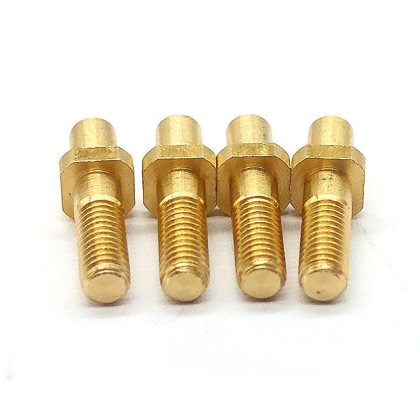 Custom Made CNC Brass Parts Turning / Milling / Drilling Thread Shaft