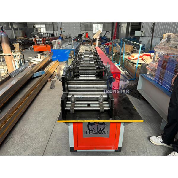 “100mm sandwich rolling shutter door machine, sandwich shutter roll forming machine, insulated shutter panel forming line, rolling shutter door making machine, cold roll former, metal shutter door ”
