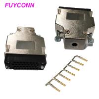 V.35 tipo que prensa femenino conector del router con L estuche de plástico de la forma