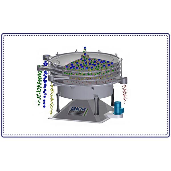 Cylindrical Vibrating Screen For Quartz Sand Fertilizer Large Production Stainless Steel Screening Equipment